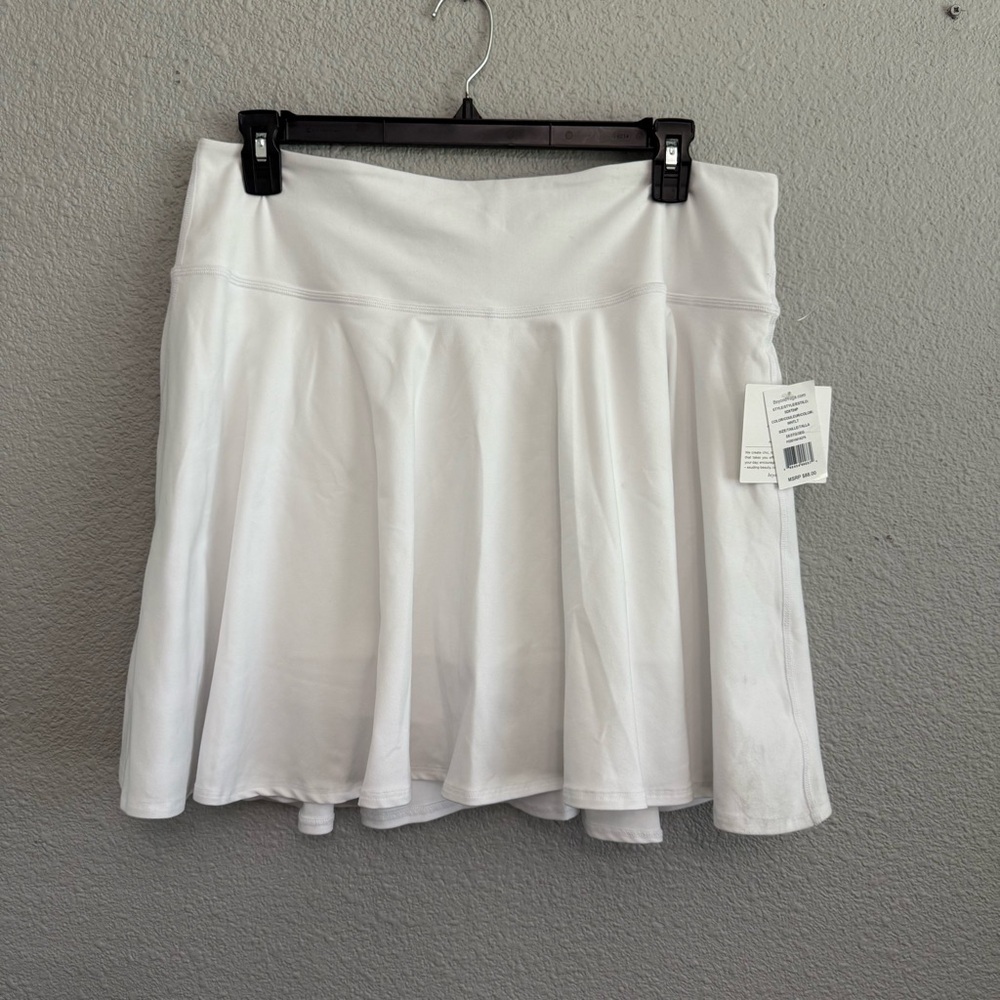 NWT Beyond Yoga Spacedye Hot Shot Circle Skirt Size 3X in White